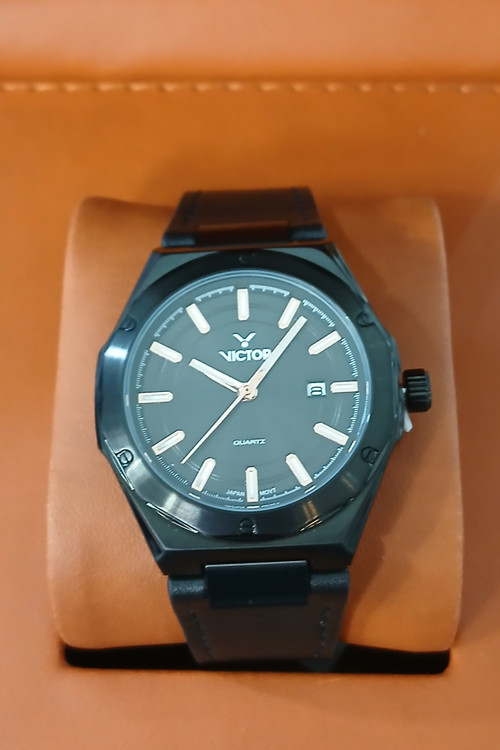 ساعت چرمی مشکی