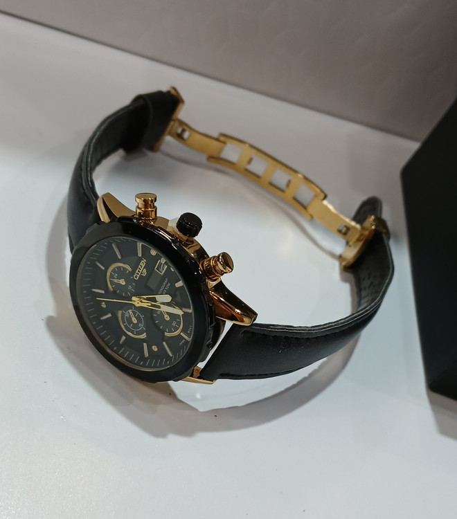 ساعت چرمی مشکی